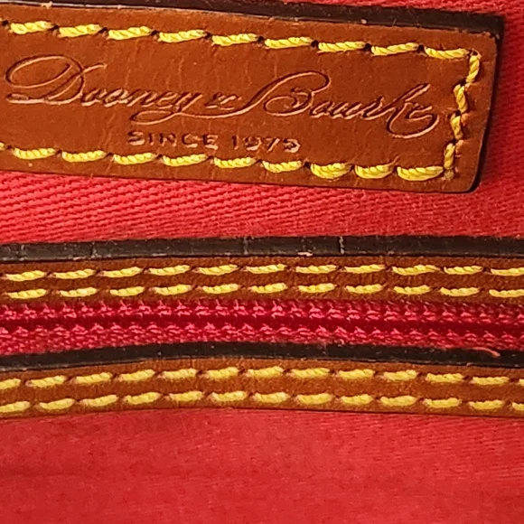 EUC Dooney & Bourke Plaid Designer Tote Bag - Brown and Tan - Picture 5 of 9